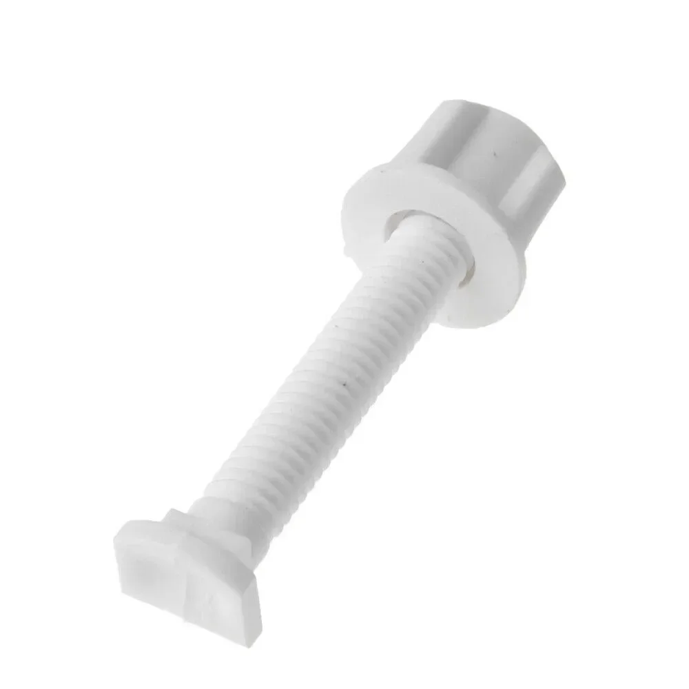 Plastic toilet seat hinge bolt + fitting screws +Nuts washers kit for toilet seat repair tool parts toilet seat accessories toilet hinge replacement 2Pcs