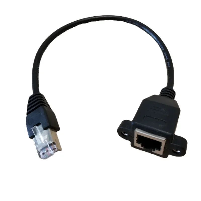 SANRLO Maschio del gomito Rj45 al cavo femminile cristallo di estensione di lan dell'adattatore da 90 gradi per la testa