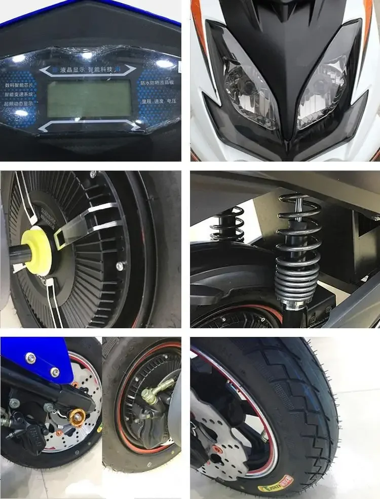 High Quality Cheap 1000W 60V CKD Electric Scooter Electric Motorcycles for Adults electric bike scooter