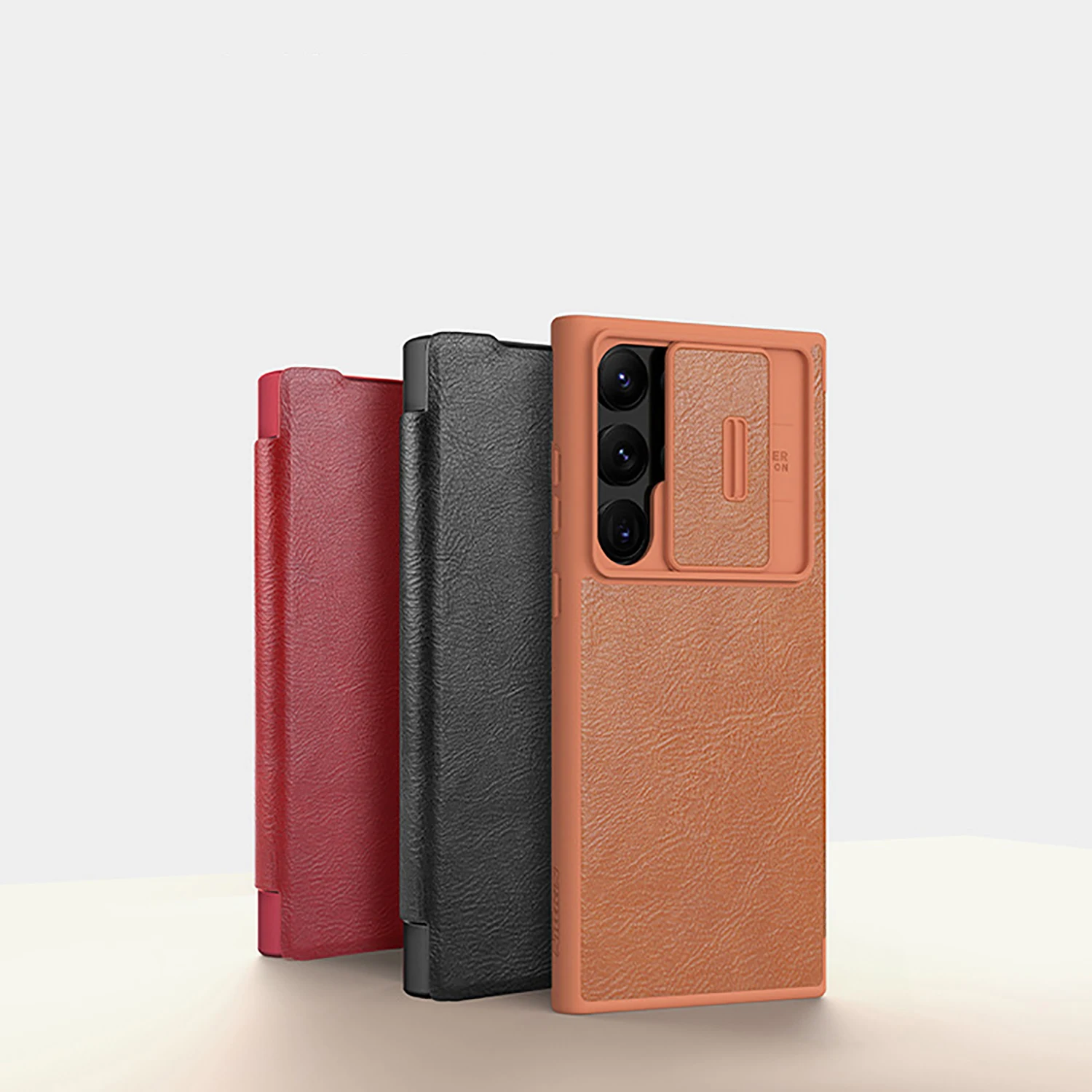 

Чехол для Samsung Galaxy S23 Series с накладкой на камеру, Премиум чехол из искусственной кожи с откидной крышкой и отделениями для карт, подкладка из микрофибры