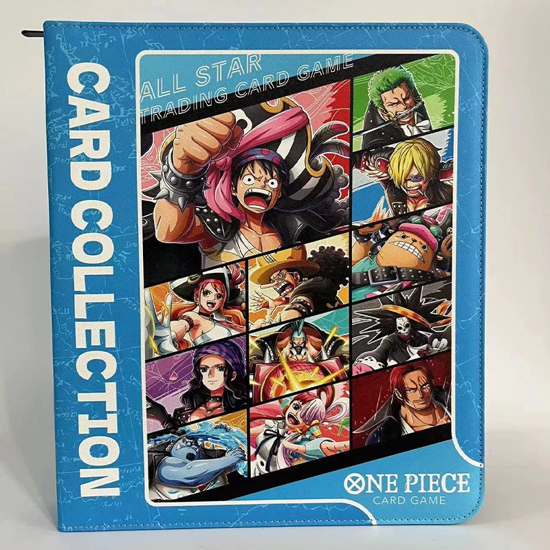 one-piece-anime-card-plefolder-luffy-nami-zoro-card-album-zipper-pu-leather-9-grid-30-liberty-can-holder-540pcs