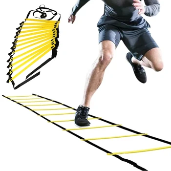 Scala per esercizi agile Velocità Fitness Coordinazione del corpo Calcio Cintura in nylon regolabile Riscaldamento Strumento per scaletta da salto per allenamento