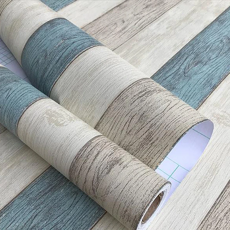 Waterproof Wood SelfAdhesive Wallpaper Furniture Renovation Wall