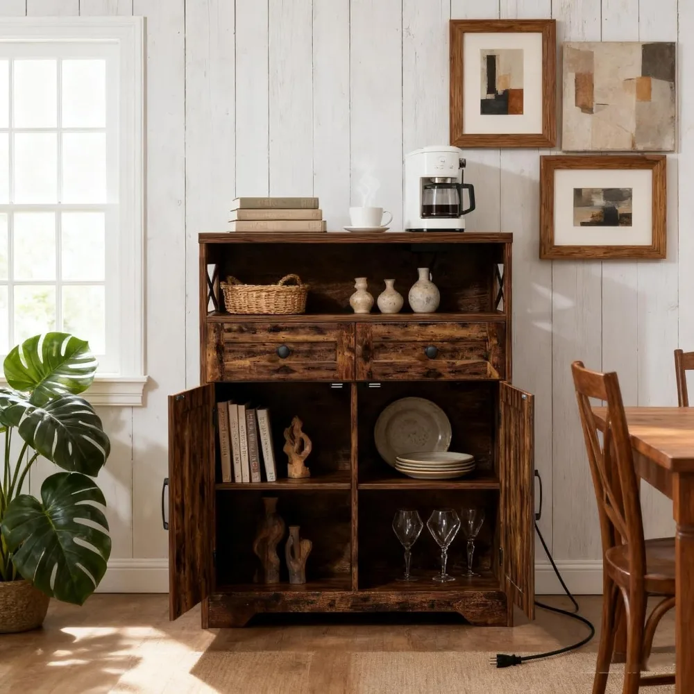 Farmhouse Barn Door Sideboard 3