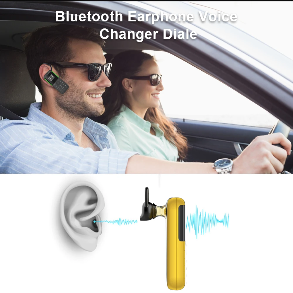 SERVO BM222 Mini Mobile Phone 2 SIM Bluetooth Dialer Magic Voice Auto Call Recorder Small Cellphone Bluetooth headset Super Mini 3