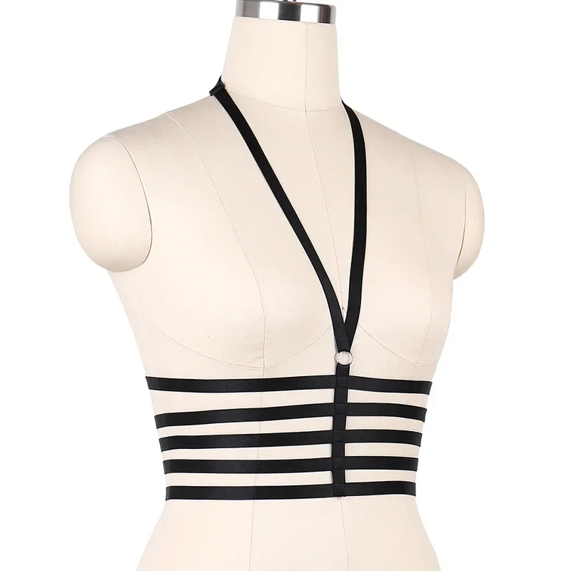Bamboo like Clothing Seamless Hanging Neck Beautiful Back Elastic Waist Hollow out Breast Line Bra O0092 Special Use Underwear