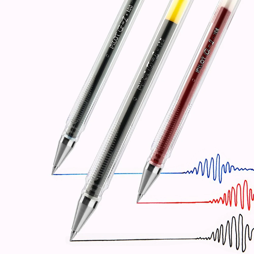 6/12pcs Japan PILOT Gel Pens Quick Drying G1 Neutral Pen Large Capacity Office Signature Black Red Blue 0.5mm School Stationery 2