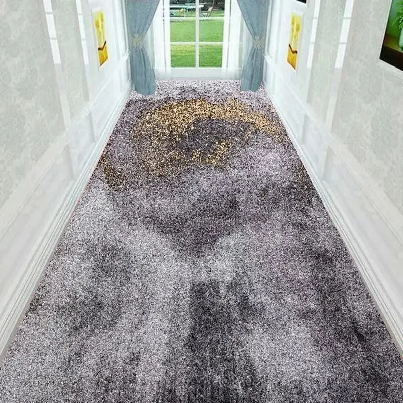 

Modern Long Corridor Carpet Runner Home Decoration Hotel Hallway Rug Washable Villa Stairway Floor Mats Customizable