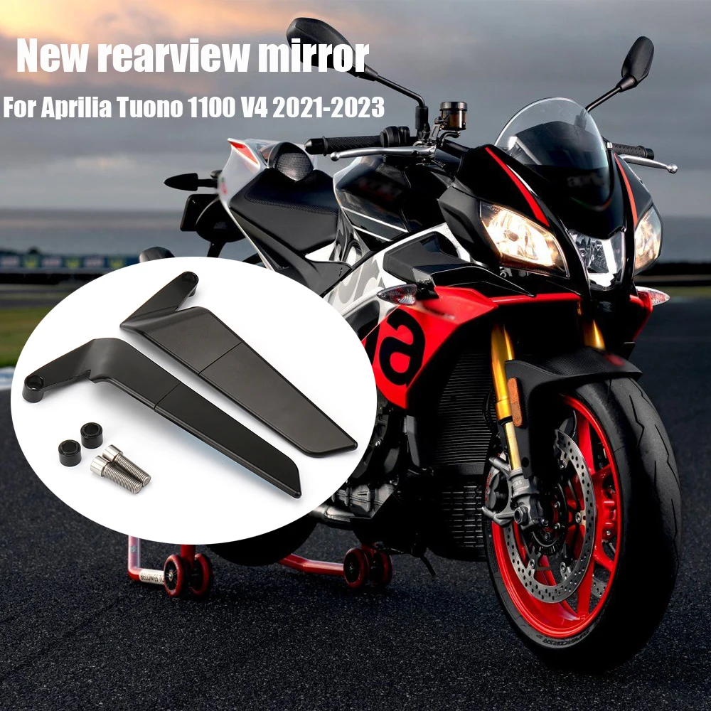

Motorcycle Mirror CNC Wind Wing Adjustable Rotating Rearview Mirror For Aprilia Tuono 1100 V4 2021 2022 2023 Factory 2019-2023