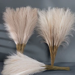 49cm Artificial Fluffy Pampas Grass Boho Decor Flower Fake Plant Reed Simulated Wedding Party Home Decorations For Mother's Day