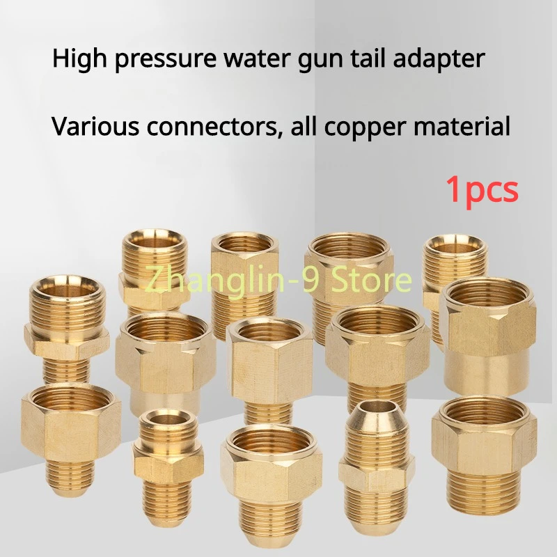3/8 pairs of silk M14 M18 M22 14mm Or 15mm Male Thread Adaptor For High Pressure Washer Gun And Hose Connection Coupler 1PC