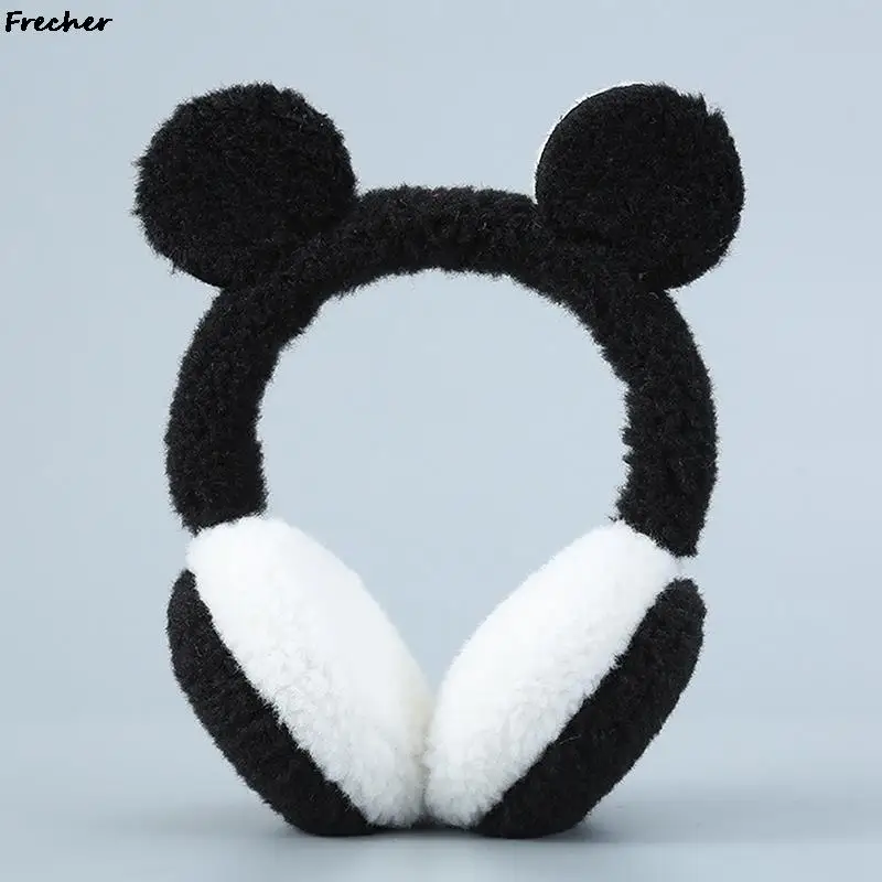 

Winter Cute Bear Earmuff Spring Ear Protection Outdoor Plush Headband Women Men Harajuku Ears Warmer Zoo Travel Family Earflap