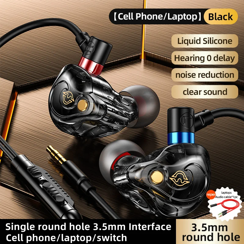 High-Fidelity Wired Stereo Gaming Headset with Noise-Cancelling Microphone
