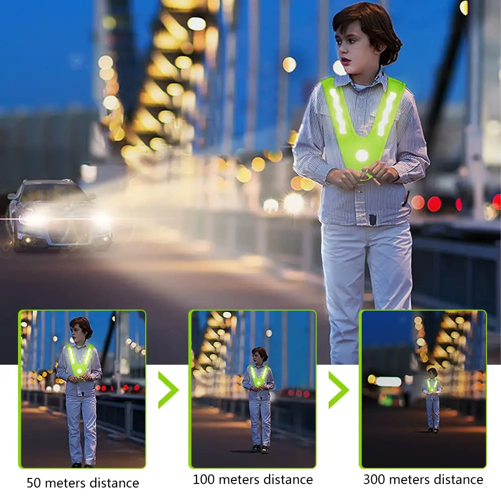 Children's High Visibility Vest Safety Vests, Breathable High Visibility Vests for Jogging Walking Bicycle for Children from 3-6