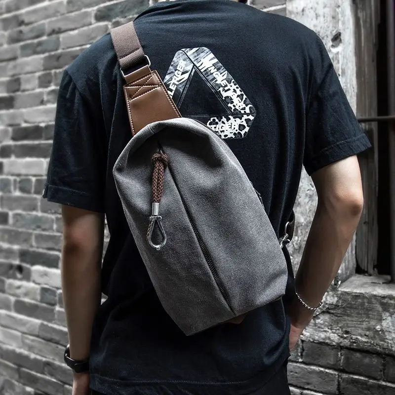 MensCasualBagChestBagTideBrandSingleShoulderCrossBody