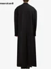 Mauroicardi Autumn Winter Extra Long Black Oversized Thick Warm Soft Wool & Blends Coat Men Double Breasted Korean Fashion 2023 4