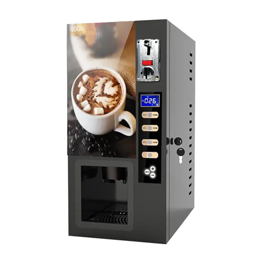Máquina expendedora de café, cafetera comercial inteligente completamente  automática, extra grande de 60 onzas, depósito de agua caliente, soporte de
