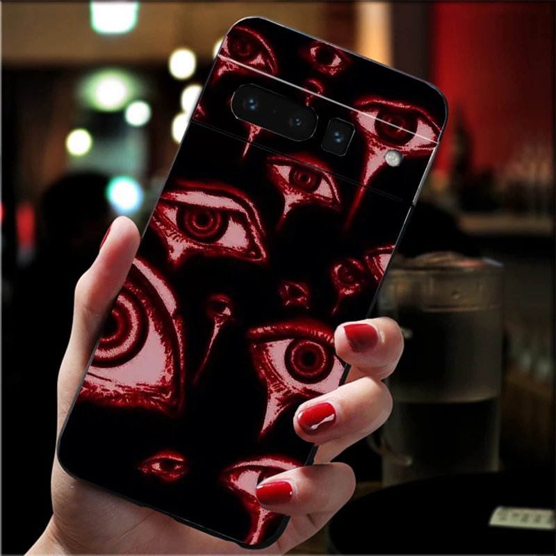 Scary Face Eyes Phone Case with Spooky Design