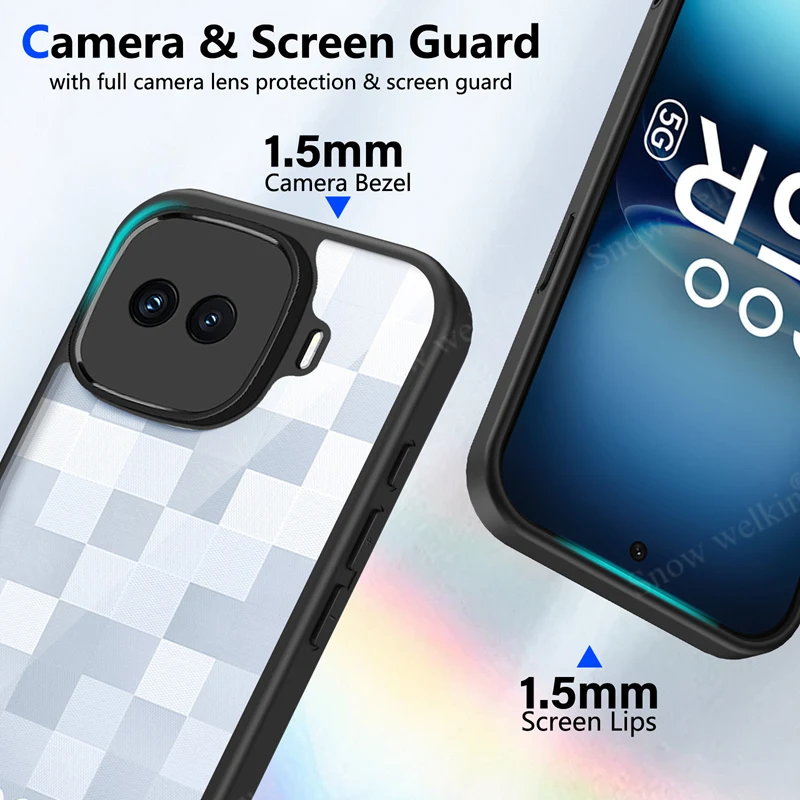 Transparent Silicone Shockproof Clear Phone Case Cover