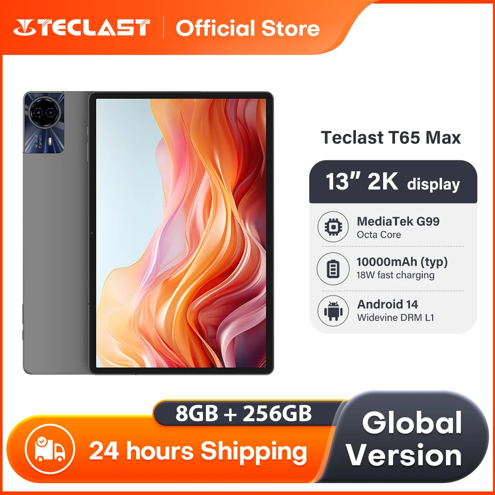 TECLAST T65 MAX 2K Tablet 13 Pollici Android 14 Tablet Gaming, 20GB