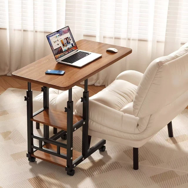 Table de chevet, bureau domestique, table relevable mobile, table de chambre, table d'écriture 1