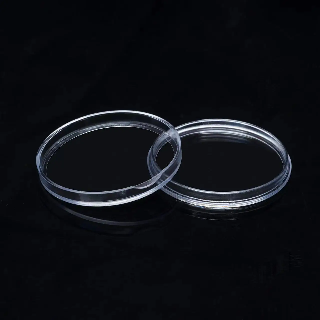 Round Acrylic 40mm Coin Display Case Transparent Box Commemorative Medal Protection Box Coin Rotation Protection Box 5
