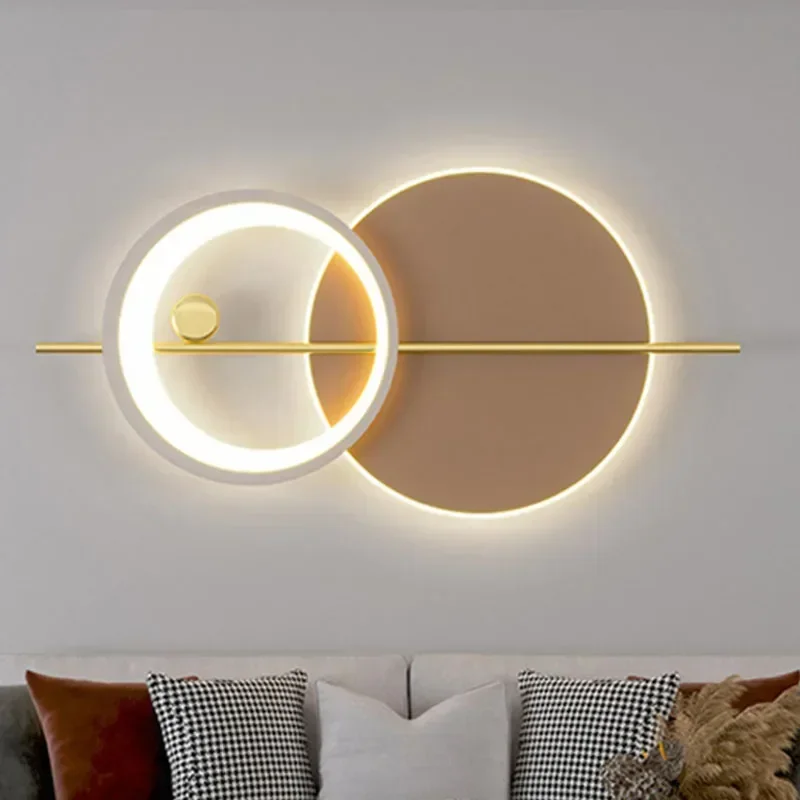 

Modern LED Wall Lamp Atmosphere Sconce For Living Dining Room Bedroom Hotel Hall Parlor Stairs Aisle Home Decor Lighting Fixture