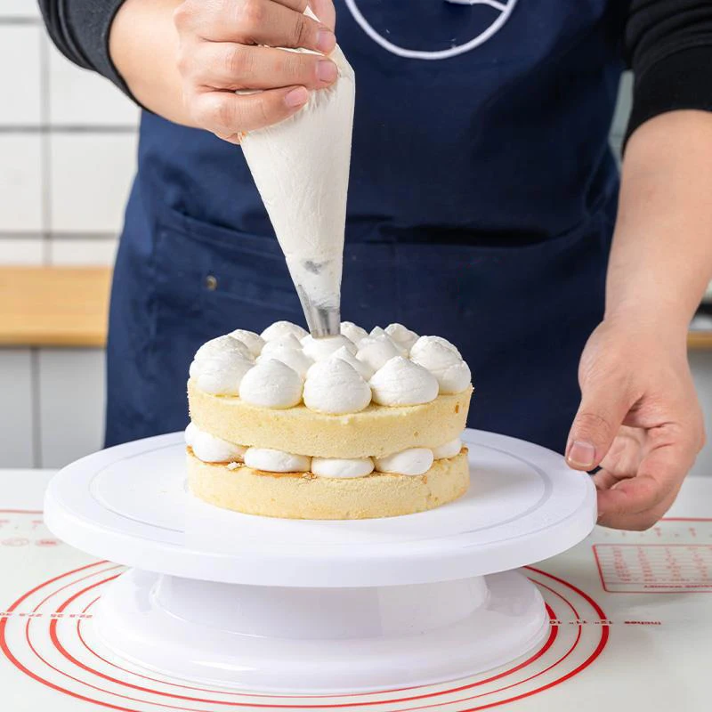 Cake Turntable Stand Decoration Accessories DIY Mold Rotating Stable Anti-skid Round Table Kitchen Baking Tools 2022 |