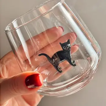 3D Cat Stemless Glass Cup 1