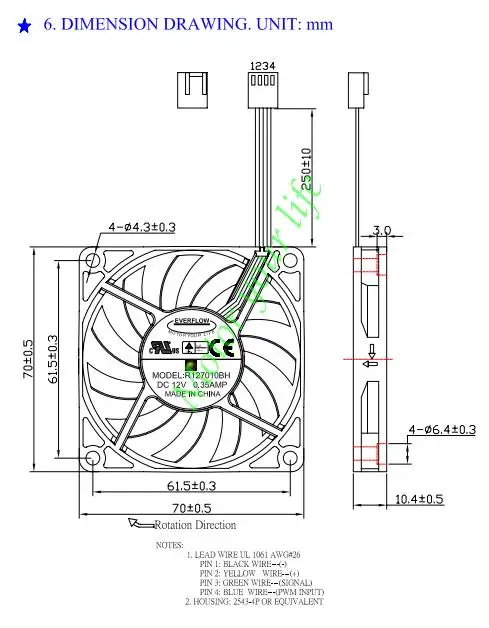 R127010BH New Everflow 70mm 7cm 10mm Slim Dual Ball Bearing