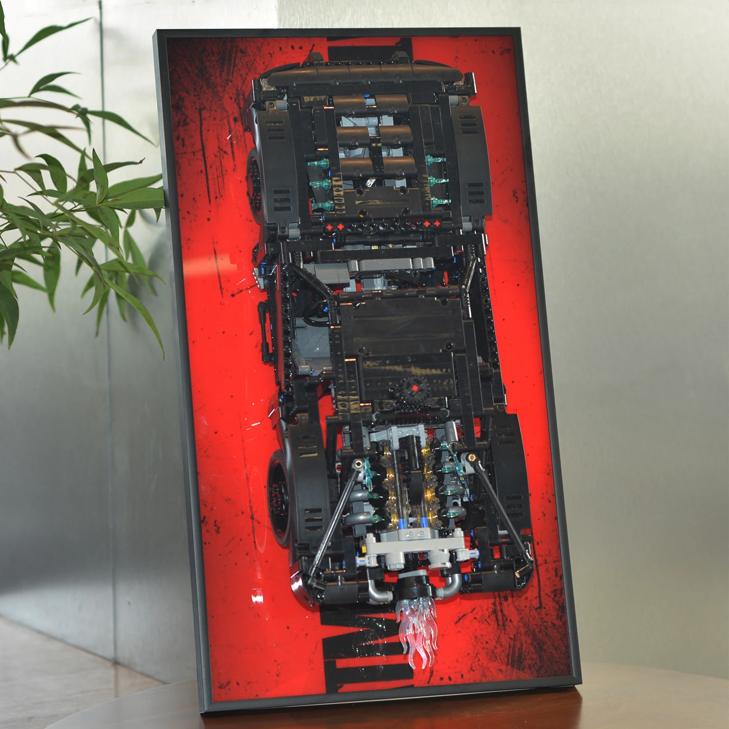 Display Wall Mount Board for Lego Technic 2022 Ford GT 42154,Adult Collectibles Gifts for Lego Car Wall Mount (42154-Display)