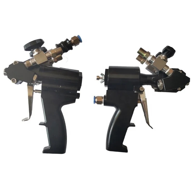double head dual nozzle spray gun for nano chrome spray A B paint silver nano chrome 6
