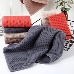 35*75cm Waffle Towels Cotton Hand Towels for Adults Breathable Hand Towel Washrag Bathroom Sport Microfiber Absorbent Towel