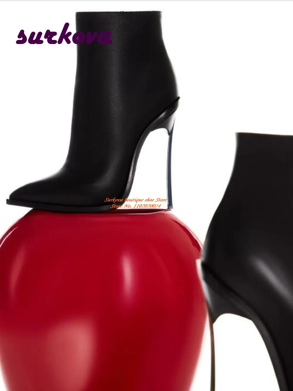 

Suede High Heels Ankle Boots Burgundy Pointy Toe Slip On Women's Short Booties 2023 New Designer Elegant Casual Shoes Sexy Shoes