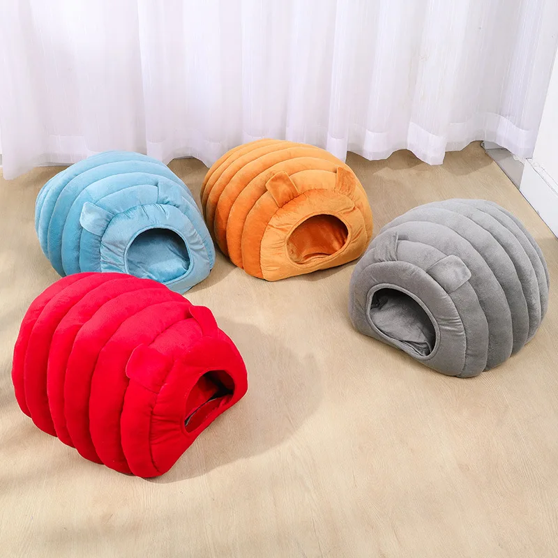 

Cat Nest Caterpillar Creative Closed Cat Cage Cat House French Bulldog Teddy Poodle Small and Medium Pet Sleeping Mat