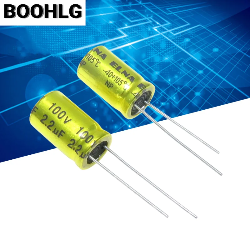 Polypropylene Film Capacitor 10pcs 100V NP Electrodeless Speaker Audio Non Polarity Frequency 1UF 1.5UF 2.2UF 3.3UF 4.7UF Crossover