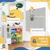 Toy Organizer with 8 White Plastic Bins,Storage Cabinet for Messy Items,Perfect Toy Storage Solution,for Toddler Room Organizers 5