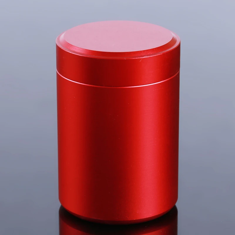 Container 60ML Solid Color Airtight Smell Proof Aluminum Herb Stash Metal Sealed Can Tea Jar Storage Boxes