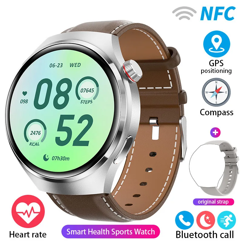 Lenovo GT4 Pro New Smart Watch Men AMOLED Outdoor Smartwatch With  Flashlight Sport Fitness Bracelet For Huawei Xiaomi All Phone