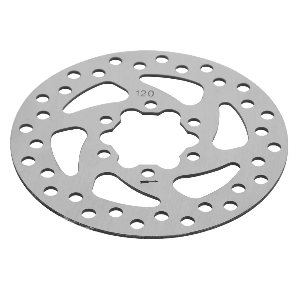 Scheibenbremse für Segway Ninebot ZT3 Pro MAX G3 Elektroroller, Edelstahl, 120 mm, 6-Loch-Bremsscheibe, Rotor mit Schraubenteilen – Detail 8