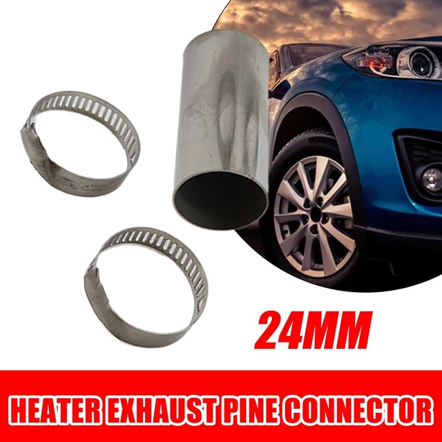 24mm Heater Exhaust Pipe Connector Air Parking Heater Stainless Steel Gas  Vent Hose For Webasto Night