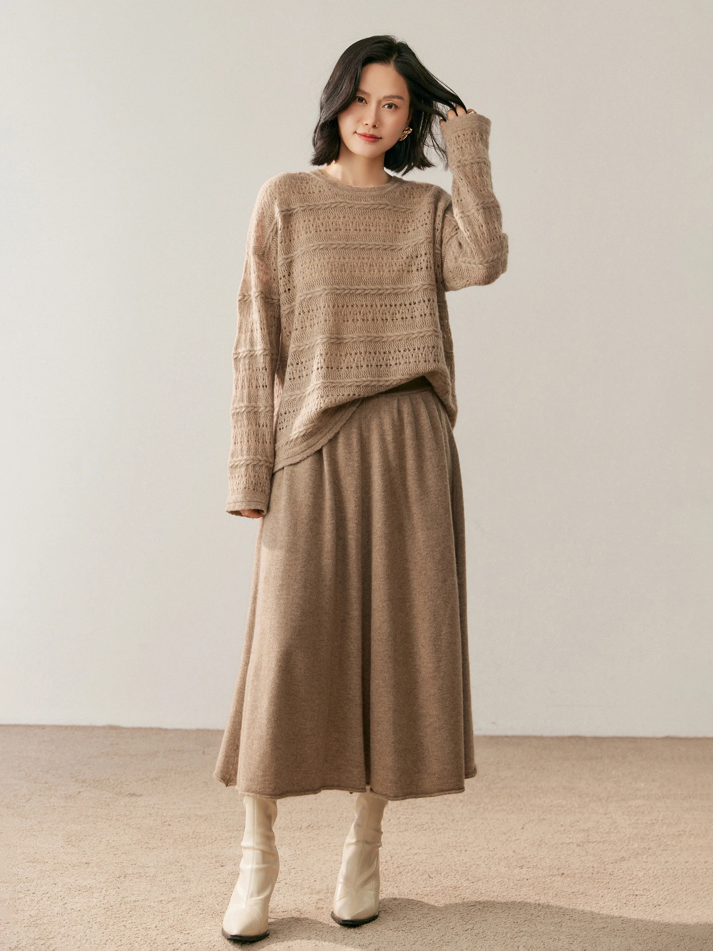 Cashmere Skirt Styling 10