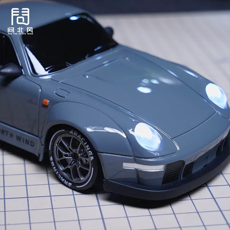 NEW 1/24 GTR 4WD Throttle LED Light High Speed RC Car Advanced Drift Car Model Gift Toy 6