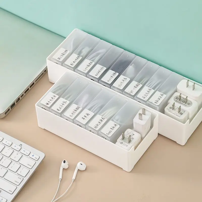 

Storage Data Room Compartment Beautiful Box Convenient Storage Charger Office Drawer 5pcs Desktop Small Cable Disk And Neat,