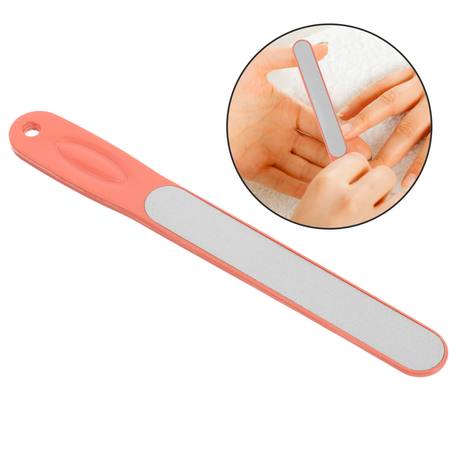 

Stainless Steel Nail File Files Toe Sanding Bar Trimming Abs Fingernail Pedicure Tool