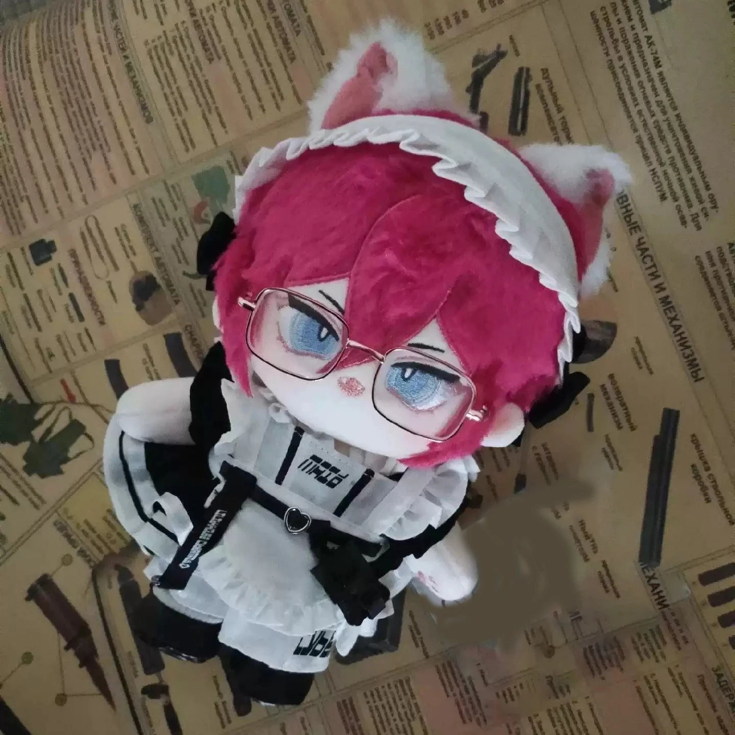 

20cm SAEGUSA IBARA Game Anime Ensemble Stars Handsome Plush Stuffed Body Change Clothes Plushie Pillow Cosplay Gift