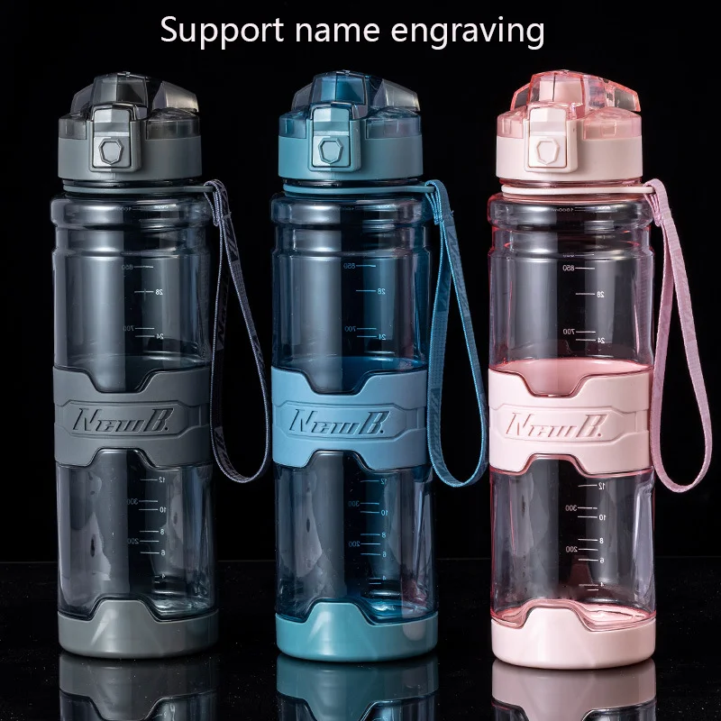

Water Bottle Sport Frosted Tour Outdoor Leak Straw Cup Fitness Portable Oversized Drink Bottle Capacity Outdoor Kettle