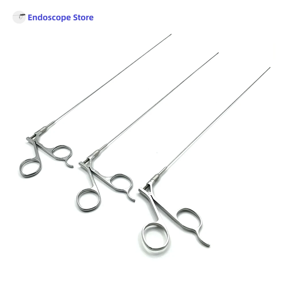 Medical Surgical &Phi;1.3mm &Phi;1.6mmx400mm Rigid Endoscope Forceps Hysteroscopy Veterinary Cystoscope Biopsy Foreign Body Scissors surgical endoscope forceps