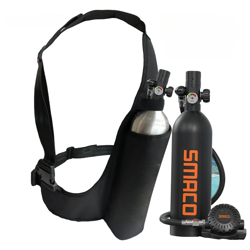 

Сумка с кислородным баллоном для дайвинга на 1 л, портативная маленькая сумка с кислородным баком для дайвинга на открытом воздухе, сумка через плечо для подводного плавания, Сноркелинга, серфинга
