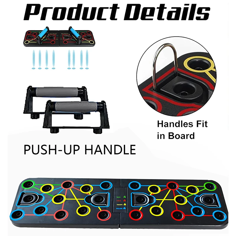 Planche à Pompes Portable Pliable Multifonction - Fitness Maison